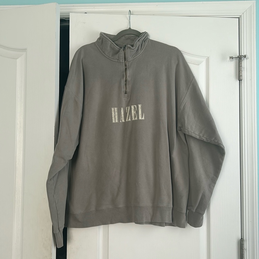 Hazel Boutique Gray Quarterzip